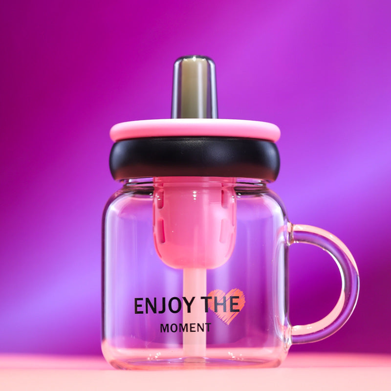 Women's Large-Capacity New-Style Glass Drinking Cup