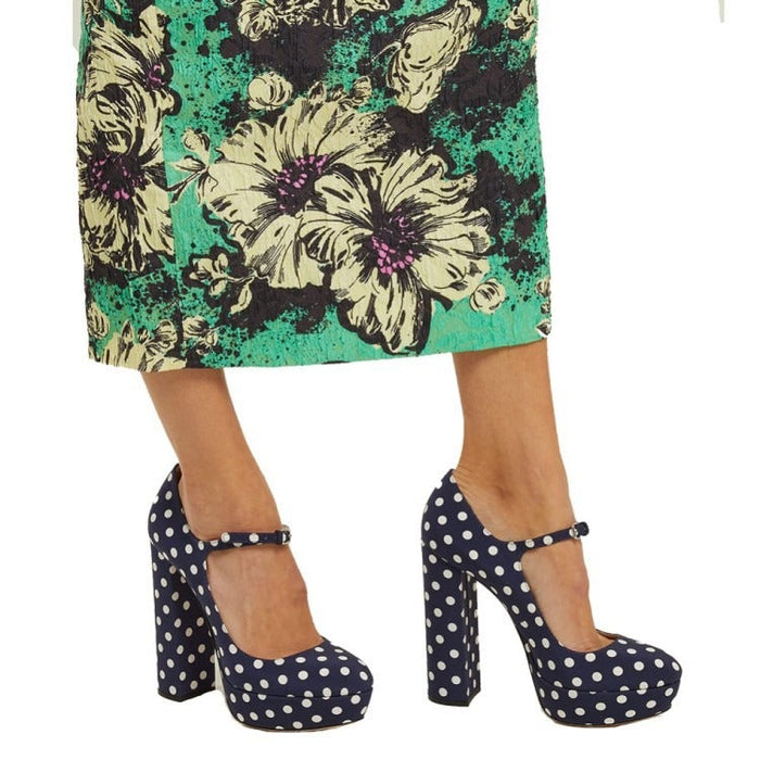 Black Round Toe Thick Sole Shoes High Mary Jane High Heels