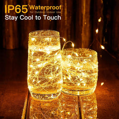 220LED Fairy Lights Mains Powerd with Remote & Timer(Warm White)
