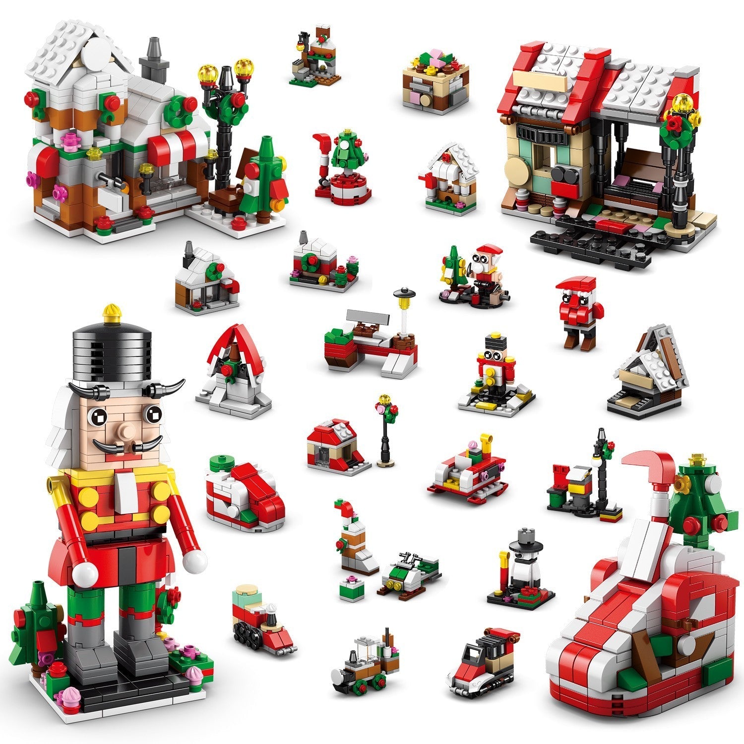 2026 Christmas Advent Calendar 24 Days Countdown Building Blocks Toy Kids Gift