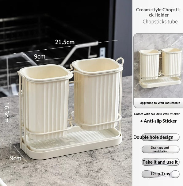 Chopstick Holder For Wall-mounted Storage At Home
