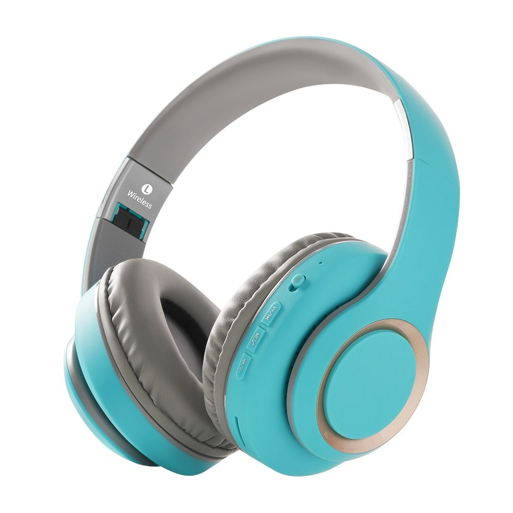 Foldable Bluetooth Headset With Large Earcups Card Slot And Long Battery Life