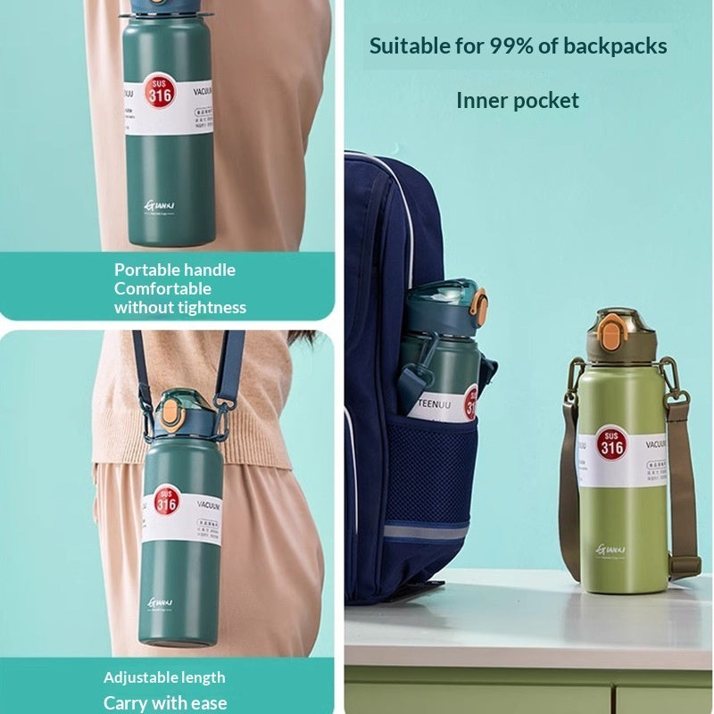 Large-capacity Stainless Steel Water Bottle