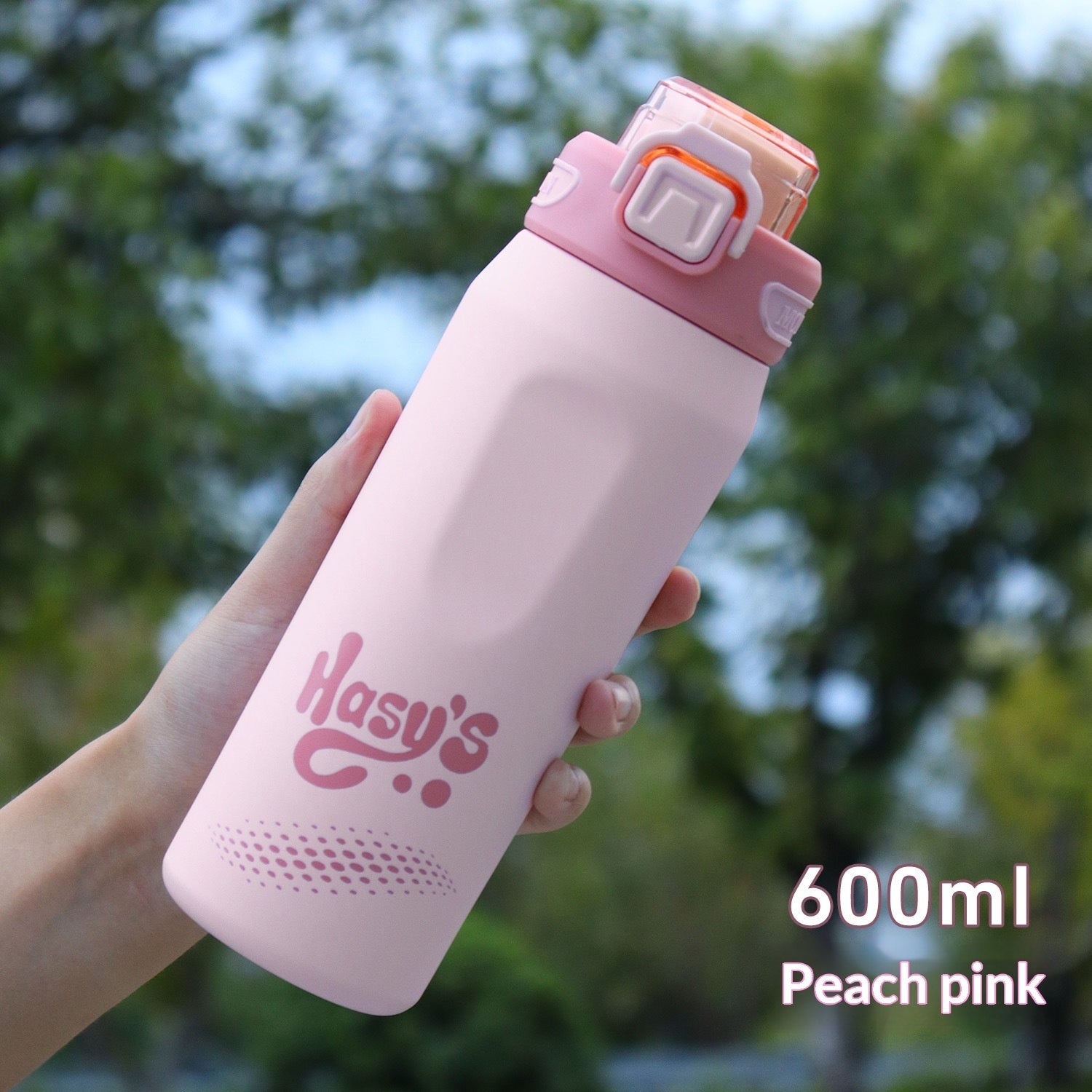 316 Stainless Steel Outdoor Portable Sports Water Bottle With Carrying Strap