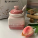 French Seasoning Salt Can Set Kitchen Ceramic Jars Gradual Change Color Household Seasoning Box Bottles with Spoon