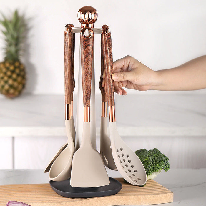 10 Pieces Kitchen Tools Set Wooden