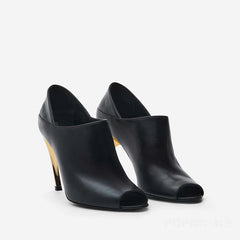 Round head fish mouth shaped heel summer high heels