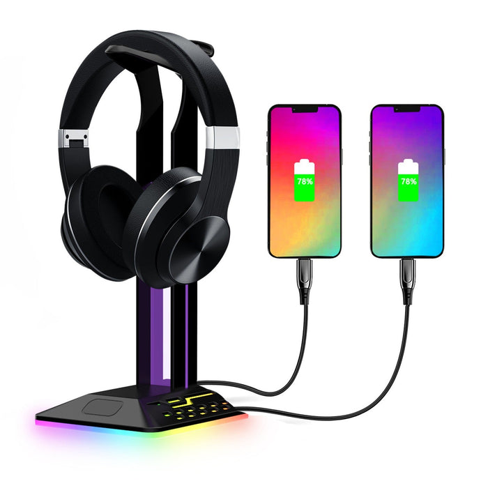 Earphone holder RGB,  color changing and glowing esports RGB