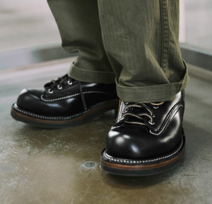 JM 1920S  short-face work boots suede leather Boots Black