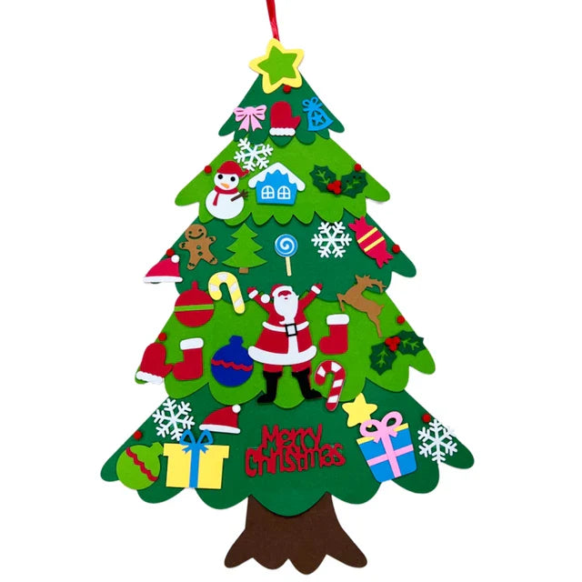 Kids DIY Felt Christmas Tree Merry Christmas Decorations