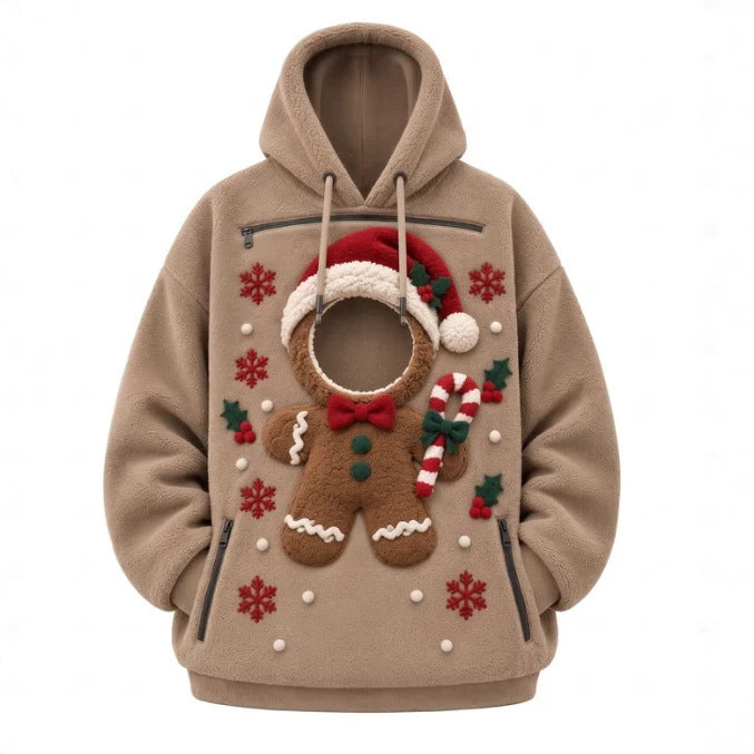 Christmas Theme Pet Hoodie With 3D Print — Pullover Dog Cat Hooded Sweatshirt