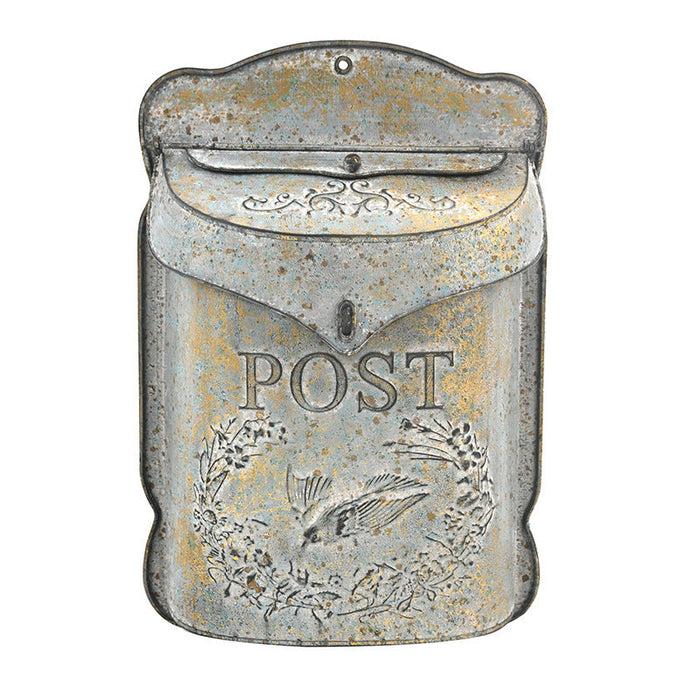 Wrought Iron European Wall Hanging Mailbox Retro Garden Exterior Wall Rainproof