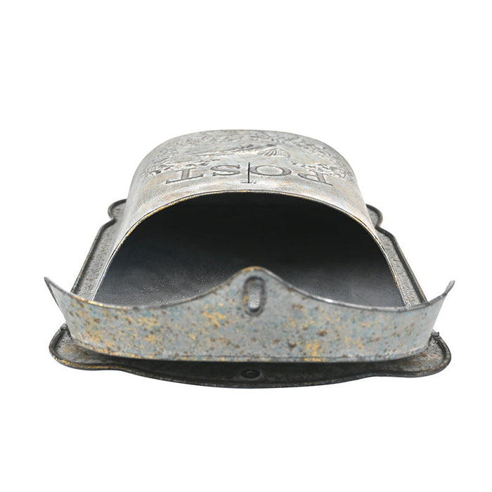 Wrought Iron European Wall Hanging Mailbox Retro Garden Exterior Wall Rainproof