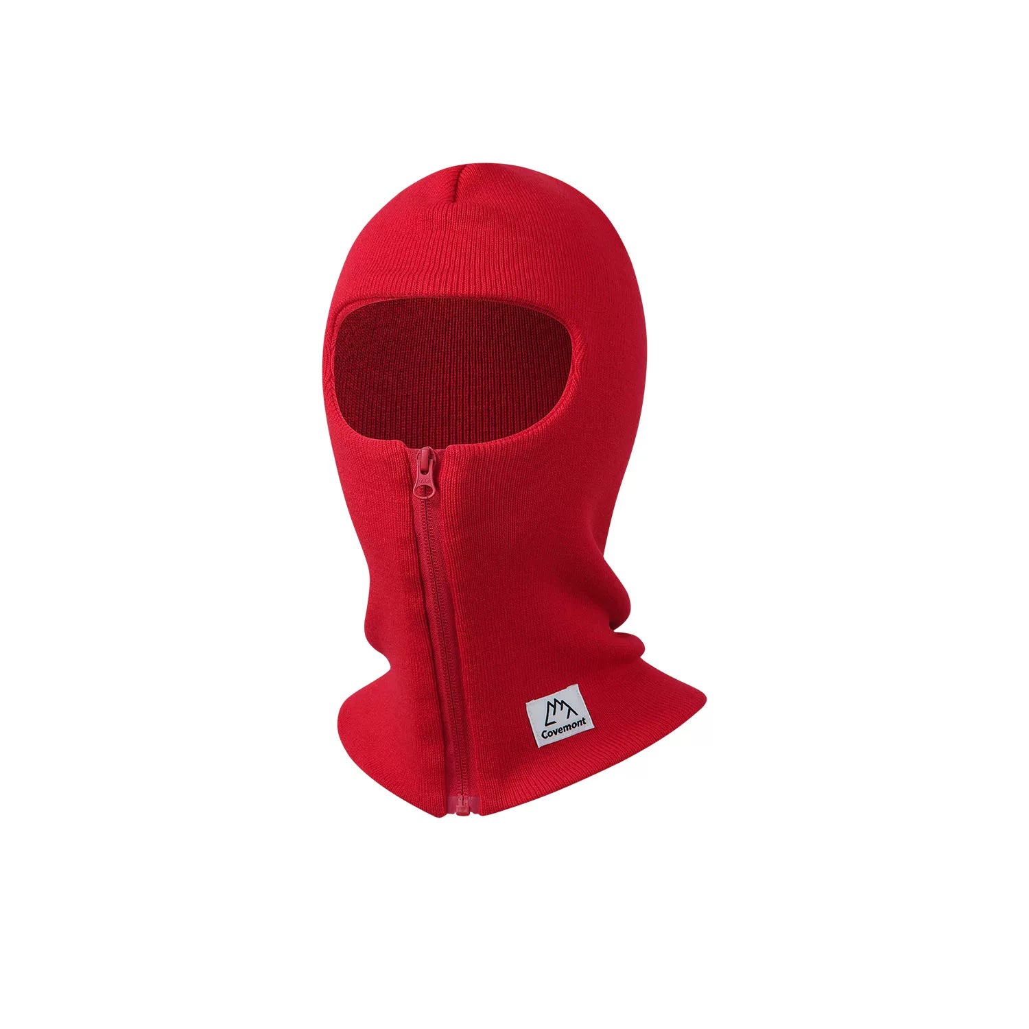Covemont Knit Balaclava, Windproof Face Mask for Cycling and Skiing - Red