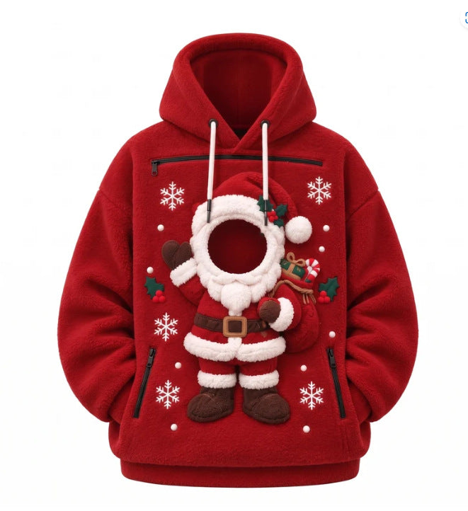 Christmas Theme Pet Hoodie With 3D Print — Pullover Dog Cat Hooded Sweatshirt - 01