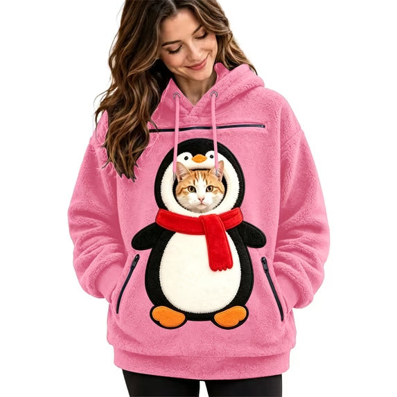 Christmas Theme Pet Hoodie With 3D Print — Pullover Dog Cat Hooded Sweatshirt