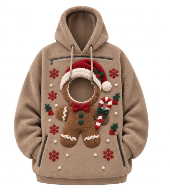 Christmas Theme Pet Hoodie With 3D Print — Pullover Dog Cat Hooded Sweatshirt - 05