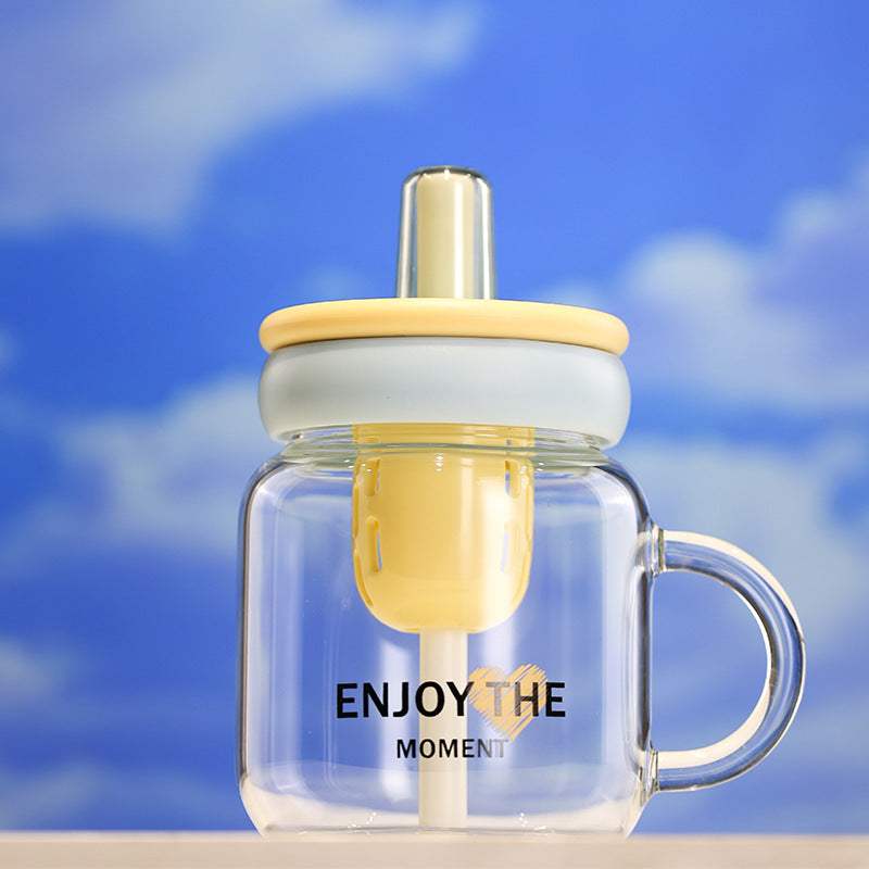 Women's Large-Capacity New-Style Glass Drinking Cup