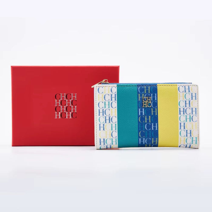 '-Women'S Cartoon Printing Long Wallet Retro Classic Wallet PVC Material Fashion Simple Large Capacity Bags