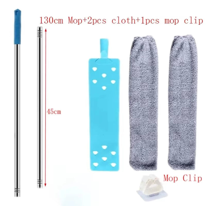 Telescopic Long Handle Broom for Home Blinds Dust Microfiber Brushes to Install Easy to Use Household Cleaning Tools