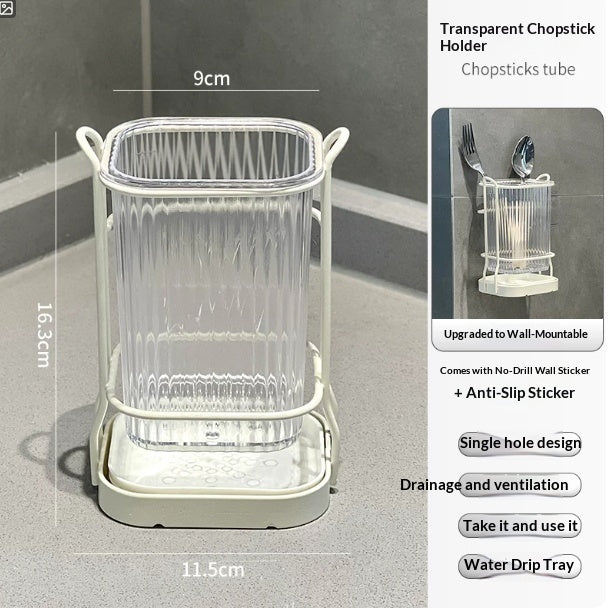 Chopstick Holder For Wall-mounted Storage At Home