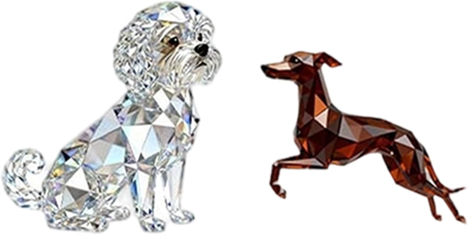 Crystal Dog Advent - Christmas Calendar 2025, 2D Acrylic Decor, 24 Days Dog, Lov