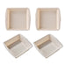 1/4Pcs Silicone Square Cake Plate Non-Stick Brownie Pot with Anti-Slip Handle Oven and Air Fryer Safe Perfect for Baking Cakes