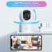 Indoor Pan/Tilt Smart Security Camera C518 2K 360 Degree Baby Pet Monitor 2.4G/5G Dual-Band Wifi Home Cam with Phone APP