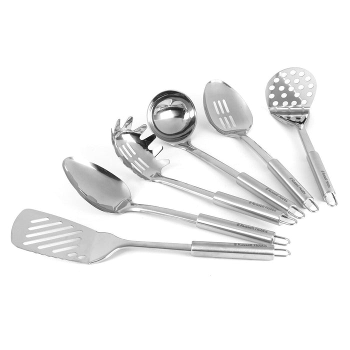 Russell Hobbs 10 Piece Kitchen Utensils & Tool Set with Stand Stainless Steel