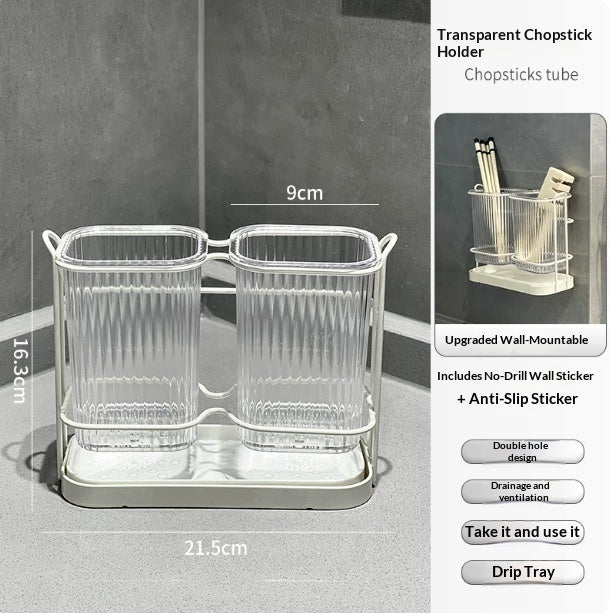 Chopstick Holder For Wall-mounted Storage At Home