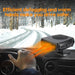 12V Car Heater 150W Portable Auto Heater Anti-Fog Winter Car Defroster Kit That Plug into Cigarette Lighter, 2 in 1 Heating/Cooling Function Heater Fan for Small Vehicles