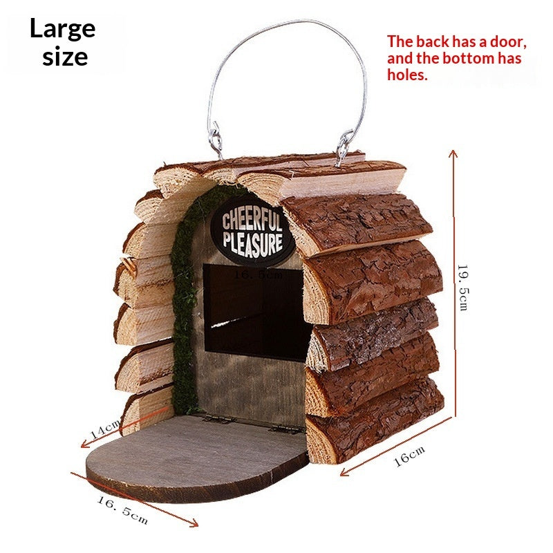 Outdoor Wooden Birdhouse Courtyard Decoration Bird Feeder