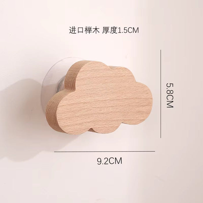 1Pcs Animal Wooden Hooks Cute Room Decor Hook Wall Keychain Coat Hook Home Door Wood Hook Hanger Kitchen Accessories Gadget