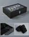 Watch Box with 12 Slots, Watch Case with Glass Lid, PU Leather Watch Holder with Velvet Pillows, Watch Storage Box for Men and Women, Gift Idea for Birthday Father'S Day Christmas