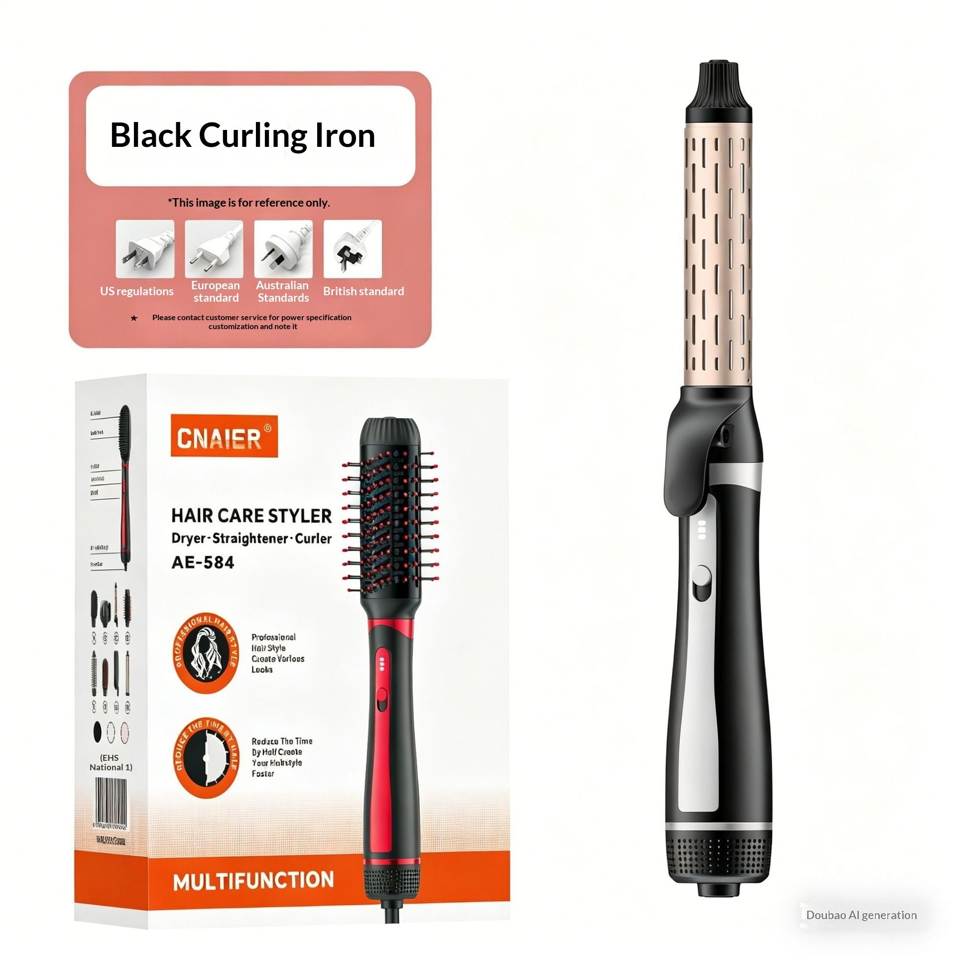 Dual-function Hair Straightener For Both Curling And Straightening