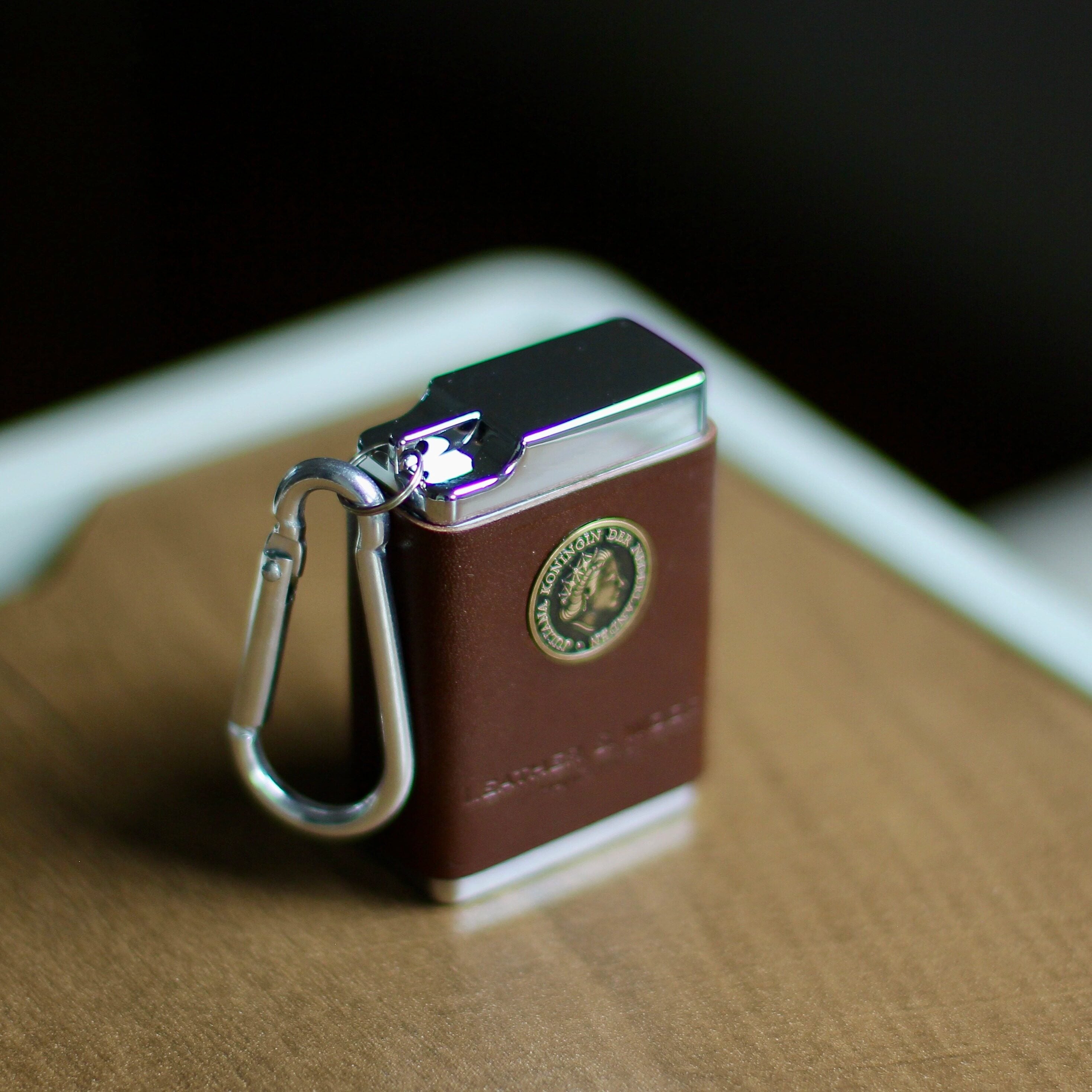 Portable Outdoor Mini Aluminum Ashtray With Lid