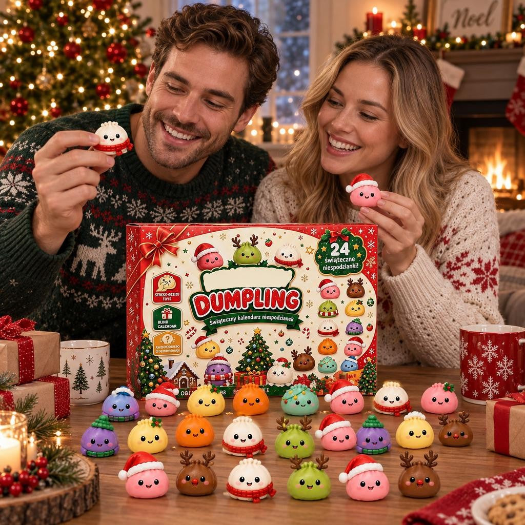 Christmas Advent Calendar 24 Day Dumpling Squishy Countdown 2026 for Adults Gift