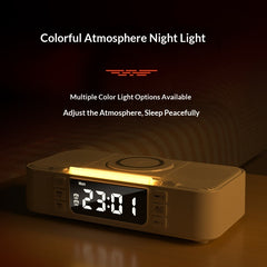 New Wireless Charging Ambient Night Light With Dual Bluetooth Speakers