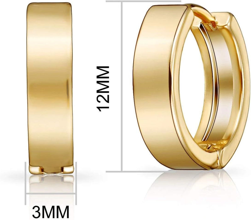 Gold Plated Huggie Earrings