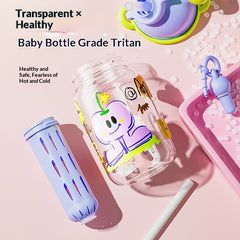 Large-capacity Straw Cup Childrens Water Bottle