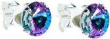 London Collection Women'S Sparkling Starlight Sterling Silver Crystal Earrings with Gift Box.