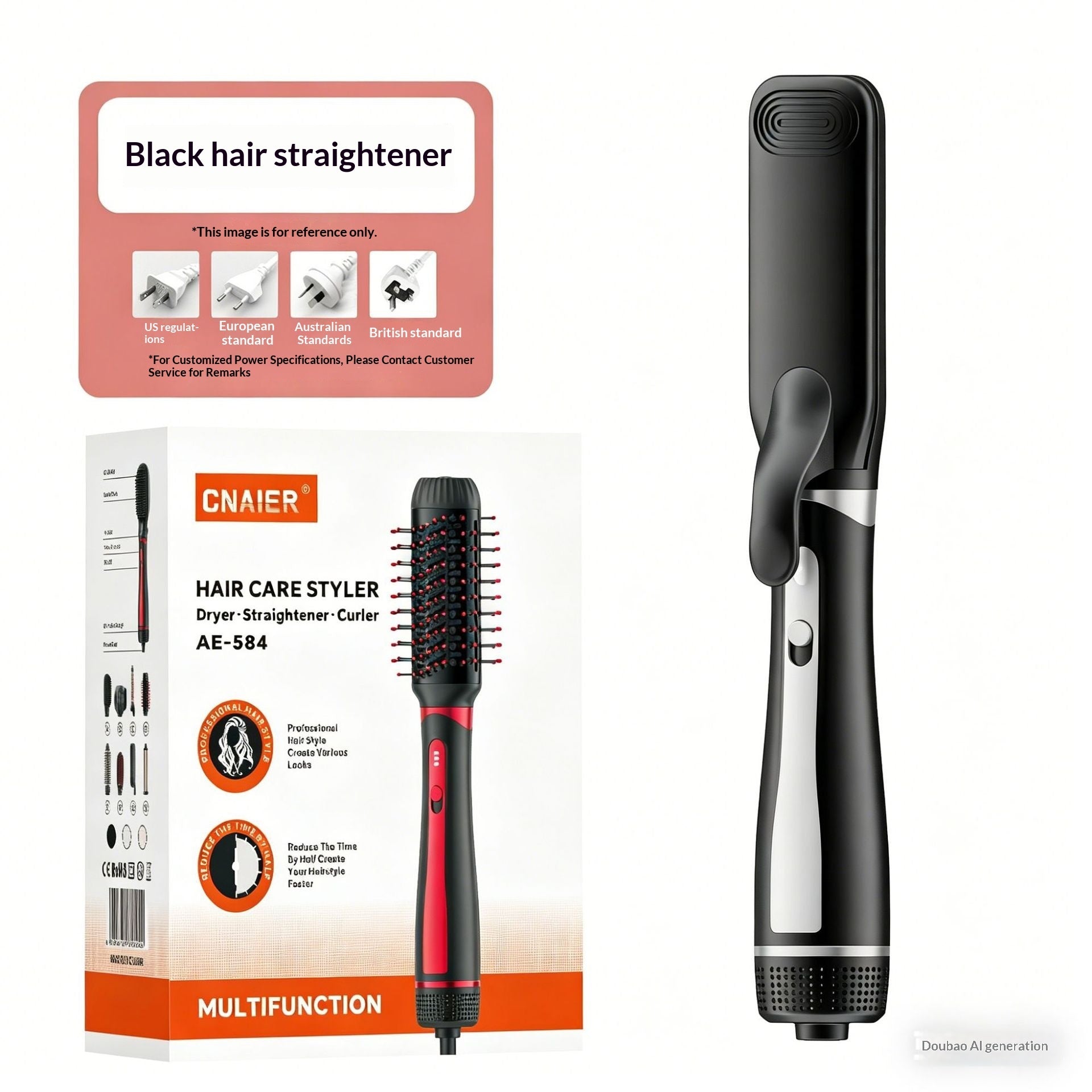 Dual-function Hair Straightener For Both Curling And Straightening