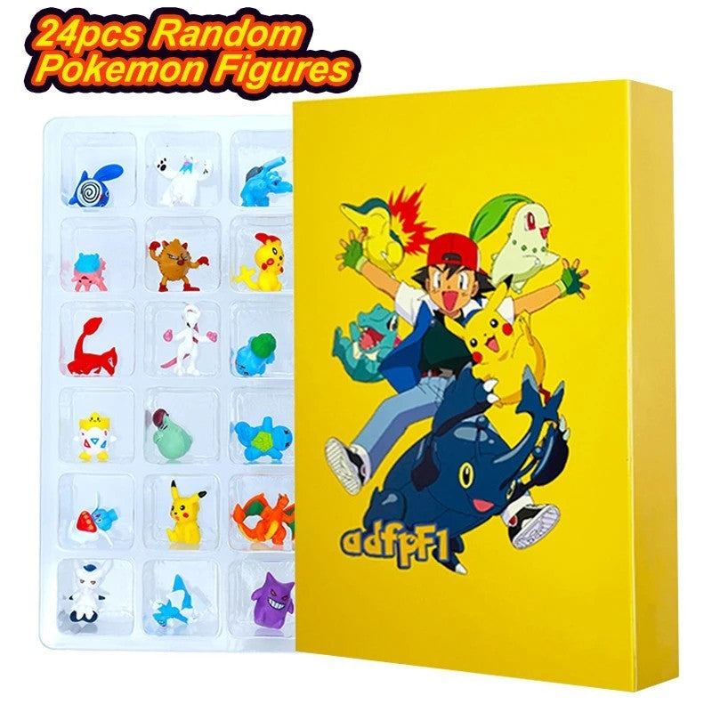 2026 Pokemon Advent Calendar Mini Figures Gift Box Pikachu Bulbasaur Christmas T