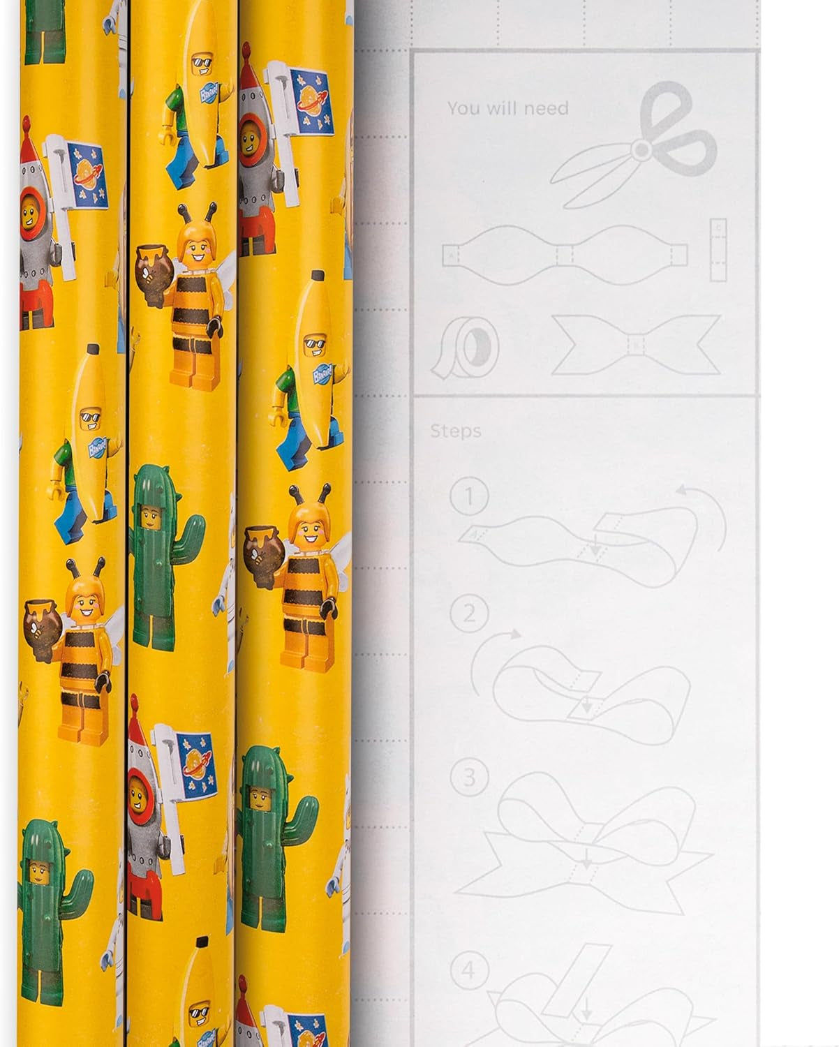 LEGO Wrapping Paper Multipack - 6M - 3X2M Rolls
