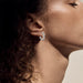 Sterling Silver Hoop Earrings for Women Lightweight Silver Hoops Earrings for Women Twisted Hoop Earrings with Cubic Zirconia Hypoallergenic Small Silver Hoop Earrings