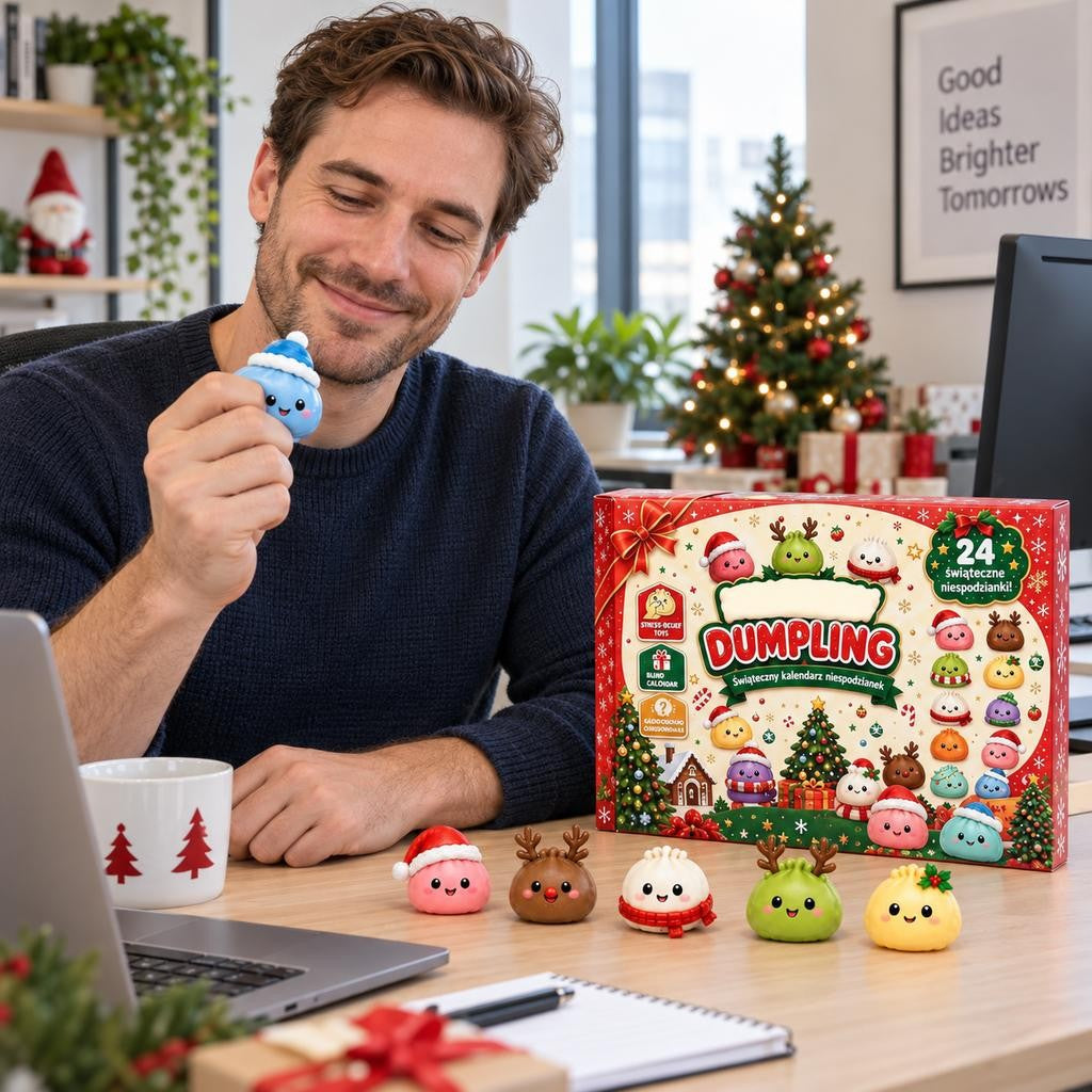 Christmas Advent Calendar 24 Day Dumpling Squishy Countdown 2026 for Adults Gift