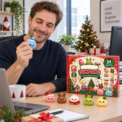 Christmas Advent Calendar 24 Day Dumpling Squishy Countdown 2026 for Adults Gift