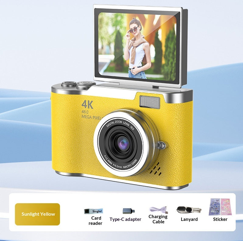 4K Digital Camera With High Pixel Count And HD Quality Perfect For Selfies And Easy Photo Uploads To Your Phone