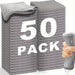 1/50Pcs Gray Bamboo Charcoal Thickened Super Absorbent Dishcloth Oil Resistant Kitchen Wipes Microfiber Cleaning Cloths