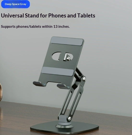 Rotating Phone Stand Desktop Metal Bedside Tablet Holder